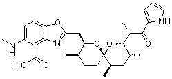 Calcium ionophore A 23187 molecular structure (CAS 52665-69-7)