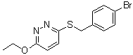3-[[(4-溴苯基)甲基]硫基]-6-乙氧基哒嗪分子结构 (CAS 5273-52-9)