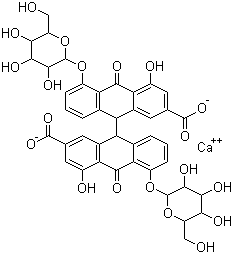 Sennoside B calcium salt molecular structure (CAS 52730-37-7)