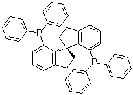 结构式 CAS# 528521-86-0, 1,1'-[(1S)-2,2',3,3'-四氢-1,1'-螺双[1H-茚]-7,7'-二基]二[1,1-二苯基膦]