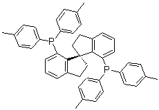 结构式 CAS# 528521-87-1, [(1R)-2,2',3,3'-四氢-1,1'-螺双[1H-茚]-7,7'-二基]二[二(4-甲基苯基)-膦]