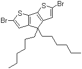 2,6-Dibromo-4,4-dihexyl-4H-cyclopenta[2,1-b:3,4-b']dithiophene molecular structure (CAS 528570-55-0)
