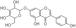 染料木苷分子结构 (CAS 529-59-9)