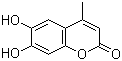 结构式 CAS# 529-84-0, 6,7-二羟基-4-甲基香豆素