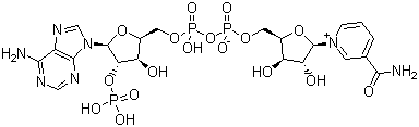 structure of CAS# 53-59-8, Triphosphopyridine nucleotide;beta-Nicotinamide adenine dinucleotide phosphate; beta-NADP