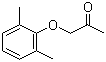 结构式 CAS# 53012-41-2, 1-(2,6-二甲基苯氧基)-2-丙酮