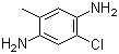 2-氯-5-甲基-1,4-苯二胺分子结构 (CAS 5307-03-9)