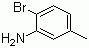 structure of CAS# 53078-85-6, 2-Bromo-5-methylbenzenamine;2-Bromo-5-methylaniline