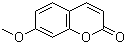 structure of CAS# 531-59-9, 7-Methoxycoumarin;Herniarin; Methyl umbelliferyl ether