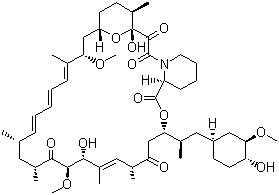 structure of CAS# 53123-88-9, Rapamycin;23,27-Epoxy-3H-pyrido[2,1-c][1,4]oxaazacyclohentriacontine; Sirolimus; (1R,9S,12S,15R,16E,18R,19R,21R,23S,24E,26E,28E,30S,32S,35R)-1,18-dihydroxy-12-[(2R)-1-[(1S,3R,4R)-4-hydroxy-3-methoxycyclohexyl]propan-2-yl]-19,30-dimethoxy-15,17,21,23,29,35-hexamethyl-11,36-dioxa-4-azatricyclo[30.3.1.04,9]hexatriaconta-16,24,26,28-tetraene-2,3,10,14,20-pentone
