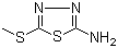 2-氨基-5-甲硫基-1,3,4-噻二唑分子结构 (CAS 5319-77-7)