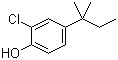 structure of CAS# 5323-65-9, 2-Chloro-4-tert-amylphenol;2-Chloro-4-(1,1-dimethylpropyl)pheno; 2-Chloro-4-tert-pentylphenol; 4-tert-Amyl-2-chlorophenol; NSC 2795
