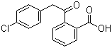 structure of CAS# 53242-76-5, 2-((4-Chlorophenyl)acetyl)benzoic acid;2-[2-(4-Chlorophenyl)acetyl]benzoic acid