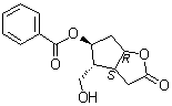 [3aS-(3aalpha,4alpha,5beta,6aalpha)]-5-(Benzoyloxy)hexahydro-4-(hydroxymethyl)-2H-cyclopenta[b]furan-2-one molecular structure (CAS 53275-53-9)