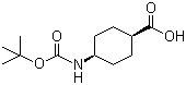 顺式-4-(叔丁氧羰基氨基)环己烷甲酸分子结构 (CAS 53292-89-0)