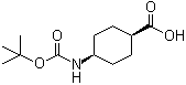结构式 CAS# 53292-90-3, 顺式-4-叔丁氧羰基氨基-1-环己烷羧酸