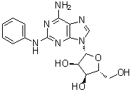 结构式 CAS# 53296-10-9, 2-苯基氨基腺苷