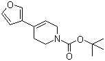 4-(3-呋喃基)-3,6-二氢-1(2H)-吡啶羧酸叔丁酯分子结构 (CAS 532991-47-2)