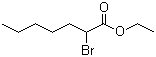 结构式 CAS# 5333-88-0, 2-溴庚酸乙酯