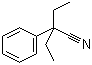 structure of CAS# 5336-57-2, 2-Ethyl-2-phenylbutyronitrile