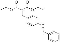 2-(4-(苄氧基)亚苄基)丙二酸二乙酯分子结构 (CAS 53361-40-3)
