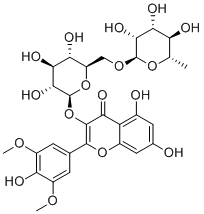 结构式 CAS# 53430-50-5, 丁香亭-3-O-芸香糖苷