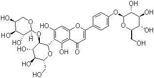 结构式 CAS# 53452-16-7, 王不留行黄酮苷
