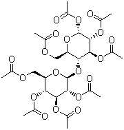 structure of CAS# 5346-90-7, alpha-D-Cellobiose octaacetate