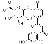 structure of CAS# 53527-42-7, Luteolin 3'-O-beta-D-glucuronide;Luteolin 3'-O-glucuronide