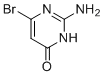 2-Amino-6-bromo-4(1H)-pyrimidinone molecular structure (CAS 53557-86-1)