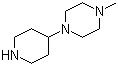 structure of CAS# 53617-36-0, 1-Methyl-4-(4-piperidinyl)piperazine;4-(4-Methylpiperazin-1-yl)piperidine