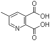 structure of CAS# 53636-65-0, 5-Methylpyridine-2,3-dicarboxylic acid