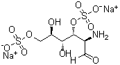 2-氨基-2-脱氧-D-葡萄糖 3,6-二(硫酸氢酯)二钠盐分子结构 (CAS 536741-53-4)