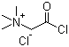 结构式 CAS# 53684-57-4, 氯化甜菜碱酰氯; 2-氯-N,N,N-三甲基-2-氧代-1-乙铵氯化物