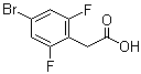 结构式 CAS# 537033-54-8, 4-溴-2,6-二氟苯乙酸