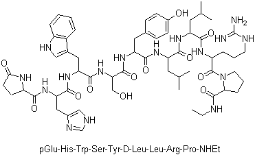 Leuprorelin molecular structure (CAS 53714-56-0)