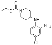 结构式 CAS# 53786-45-1, 4-[(2-氨基-4-氯苯基)氨基]-1-哌啶羧酸乙酯