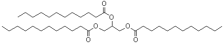 结构式 CAS# 538-24-9, 三月桂酸甘油酯