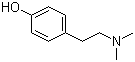 structure of CAS# 539-15-1, Hordenine;4-(2-Dimethylaminoethyl)phenol