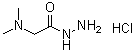 structure of CAS# 539-64-0, N,N-Dimethylglycine hydrazide hydrochloride;Girard reagent D; Girard's D reagent