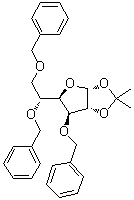 1,2-O-Isopropylidene-3,5,6-tri-O-benzyl-alpha-D-glucofuranose molecular structure (CAS 53928-30-6)