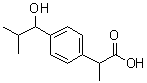 2-[4'-(1-Hydroxy-2-methylpropyl)phenyl]propionic acid molecular structure (CAS 53949-53-4)
