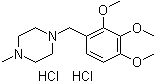 1-Methyl-4-(2,3,4-trimethoxybenzyl)piperazine dihydrochloride molecular structure (CAS 53960-20-6)