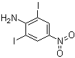 结构式 CAS# 5398-27-6, 2,6-二碘-4-硝基苯胺