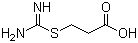structure of CAS# 5398-29-8, 3-Isothioureidopropionic acid ;3-(Amidinothio)propionic acid; 3-[(Aminoiminomethyl)thio]-propanoic acid; S-Carboxyethylisothiuronium betaine; ATPN