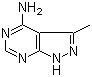 structure of CAS# 5399-44-0, 3-Methyl-1H-pyrazolo[3,4-d]pyrimidin-4-amine;4-Amino-3-methyl-1H-pyrazolo[3,4-d]pyrimidine; NSC 1634