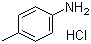 structure of CAS# 540-23-8, 4-Methylaniline hydrochloride;p-Toluidine hydrochloride