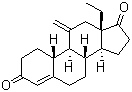 18-甲基-11-亚甲基雌甾-4-烯-3,17-二酮分子结构 (CAS 54024-17-8)