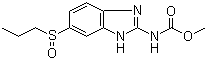 阿苯达唑亚砜分子结构 (CAS 54029-12-8)