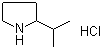 2-Isopropylpyrrolidine hydrochloride molecular structure (CAS 540526-01-0)